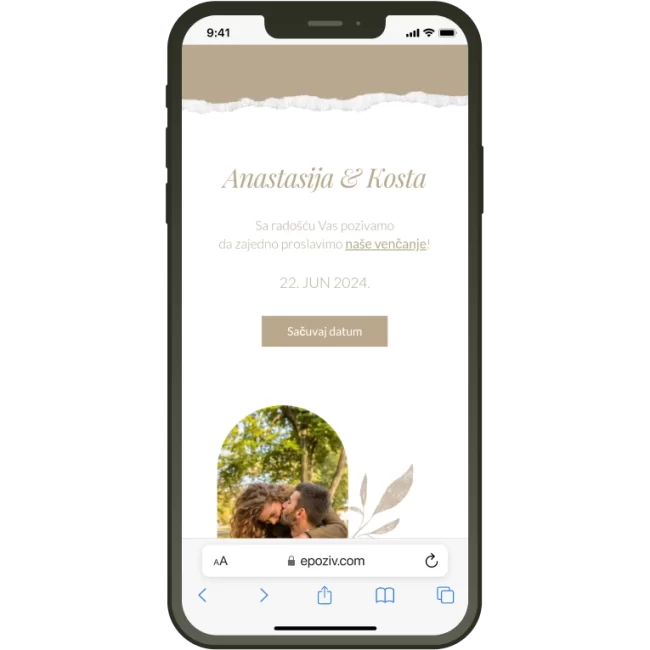 Boho mockup za katalog pozivnica