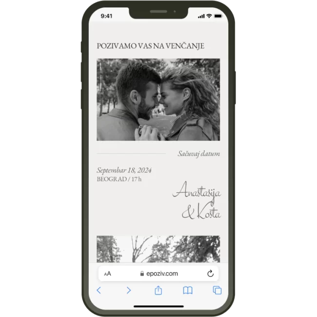 Elegant mockup za katalog pozivnica