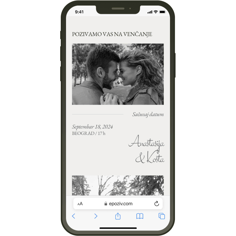 Elegant mockup za katalog pozivnica