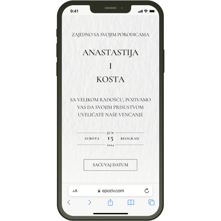 Minimal Aesthetic mockup za katalog pozivnica