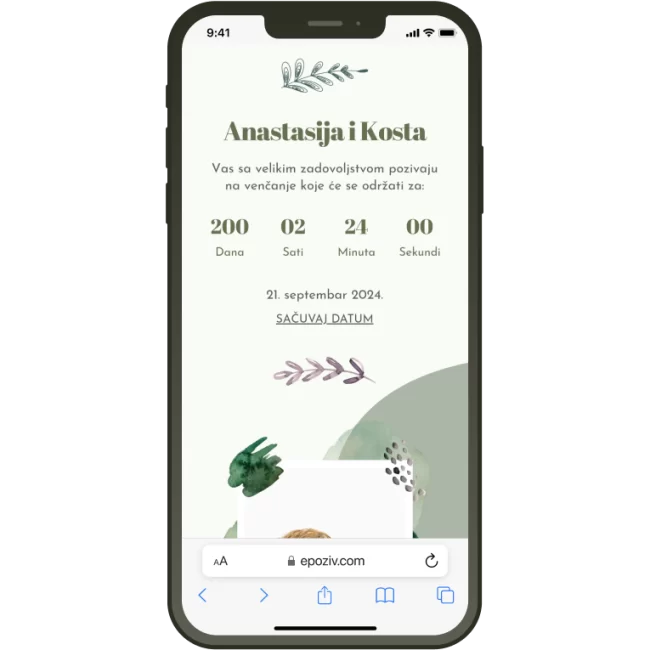 Pastel mockup za katalog pozivnica