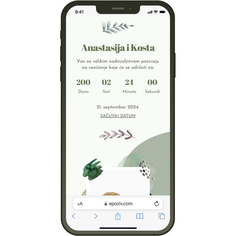 Pastel mockup za katalog pozivnica