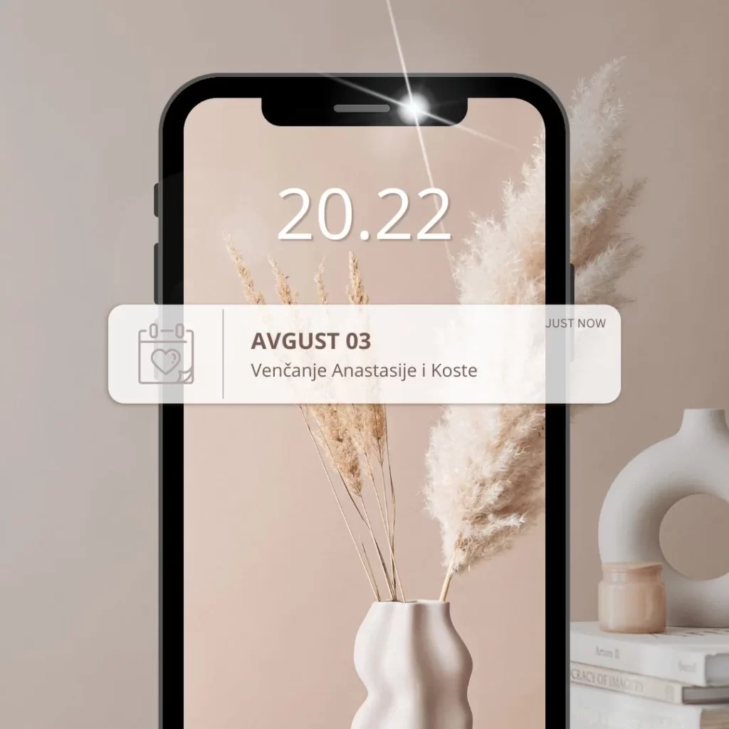 Notifikacija online pozivnice sa opcijom sačuvaj datum u svom kalendaru