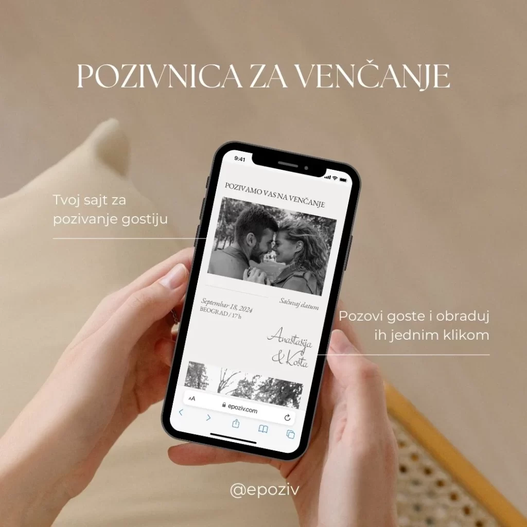 Mockup za Blog sa pozivnicom i informacijama o pogodnostima